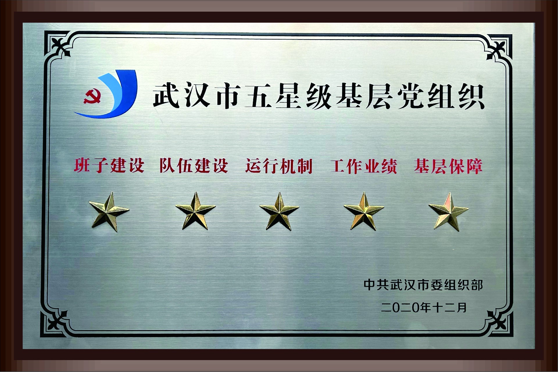2020年武汉市五星级基层党组织